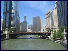 Skyline from the Loop, street level 45 - Chicago River